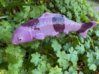 Koi Fish - Taro, Ceramic Garden Sculpture by JJ Potts